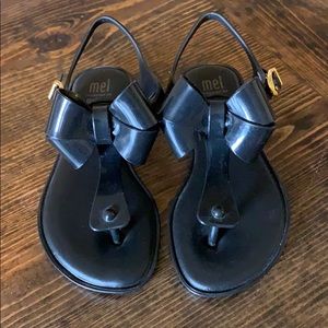 NEW! Girls Black bow Sandals
